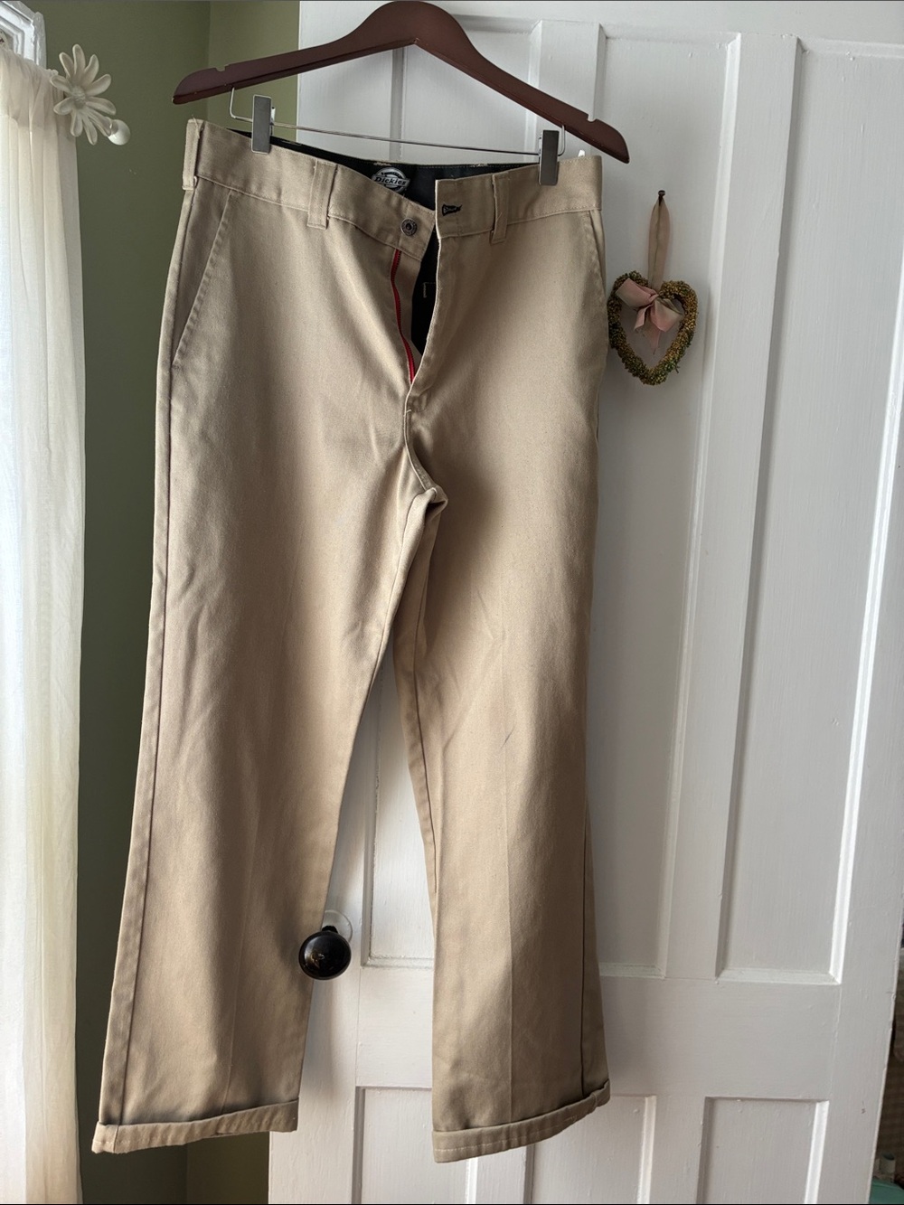 Dickies Khaki Straight-Leg Chinos